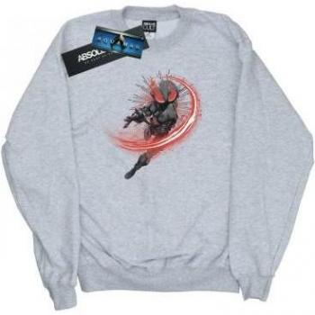 Felpa Donna Aquaman Nera con Motivo Manta