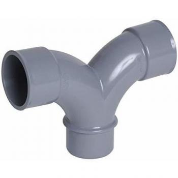 Coude double parallèle Nicoll 87°30 PVC gris diamètre 40 mm