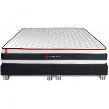 Ensemble Double sommier + Matelas Ressorts ensachés 180x200