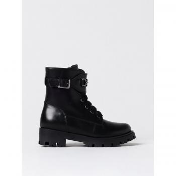 Stivaletto Anfibio TWINSET in Pelle Nera, Taglia 38 per Donna