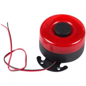 Alarma de respaldo para coche, sirena automática 12V-24V, 105DB, con bocina de aire y LED