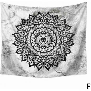 Mandala Flower Polyester Throw Decor