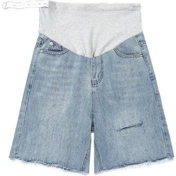 Shorts de primavera para embarazadas con diseño vaquero
