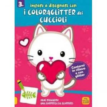 Imparo a disegnare con i coloraglitter dei cuccioli