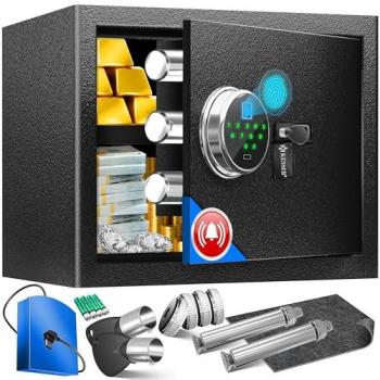 Panzerschrank mit Fingerabdrucksensor