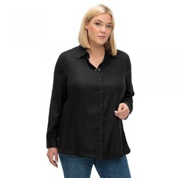 Sheego Hemdbluse »Bluse aus weich fließendem Viskose-Twill«