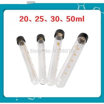 6 pcs/pack Graduated Centrifuge Test Tubes with Screw Lid (20-25-30-50ml)