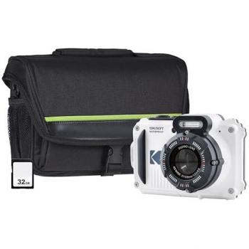 Kodak PIXPRO WPZ2 Camera inc Shoulder Bag with Compartment & 32GB MicroSD