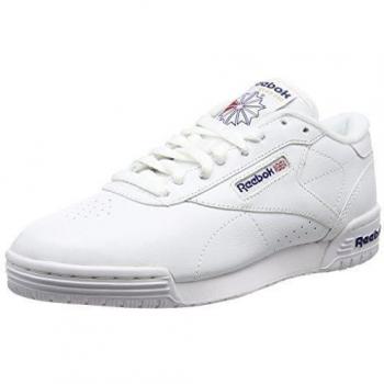 Reebok Exofit LO Clean Logo Zapatillas de Deporte para Niños, Blanco / Azul