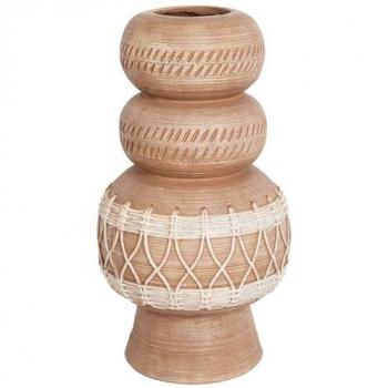 Light Brown Magnesium Boho Flower Vase