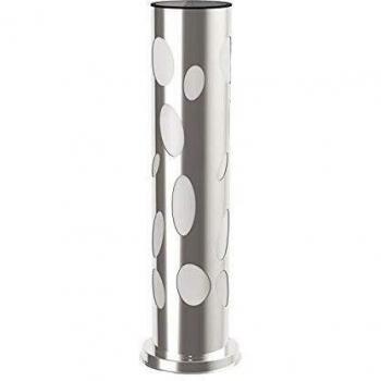 BORNE SOLAIRE INOX GRISE TRES ECLAIRANTE GALIX