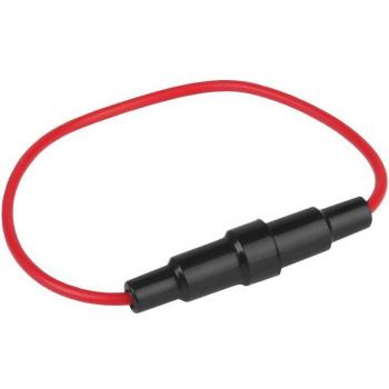 Contenant à fusible en verre 20 mm avec fil électrique