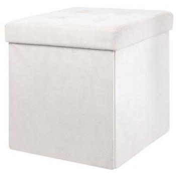 Puf Almacenamiento Plegable Beige