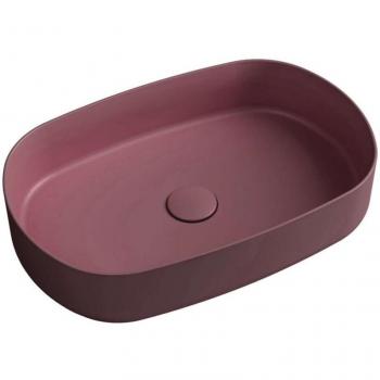 Sapho Lavabo Infinity 55x36 cm Marron‑Rouge sans trop-plein 10NF65055‑2R