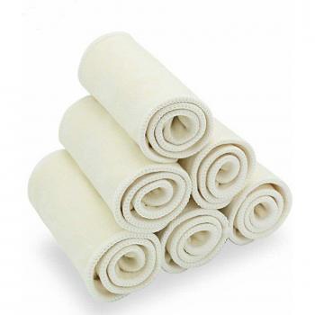 HappyFlute 10-Piece Set Hemp Cotton Diaper Inserts
