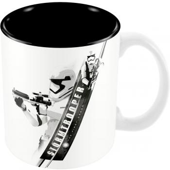 Taza Cerámica Blanca-Negra Diseño Stormtrooper Blaster Star Wars