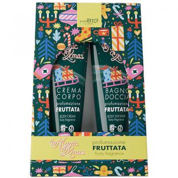 Purobio Kit Crema Corpo e Bagno Doccia Fragranza Fruttata 75ml