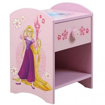 Sturdy Pink Moana & Rapunzel Disney Princess 2-Tier Bedside Table