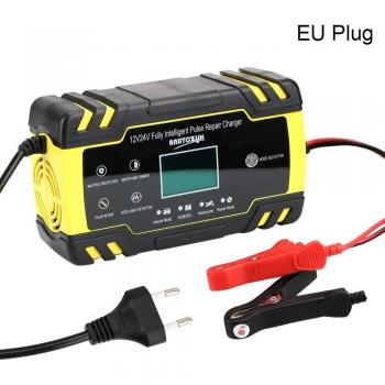 Cargador Automático de Baterías 12V-24V 8A para Coche