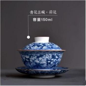 Grote Kung‑Fu Deksel Bowl Jingdezhen