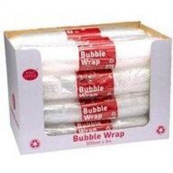Post Office Postpak Clear Bubble Wrap 500mmx3m (12 Pack)