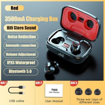 Auriculares Estéreo HD Inalámbricos Bluetooth 5.0 con Control Táctil y Estuche