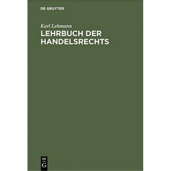 Lehrbuch der Handelsrechts