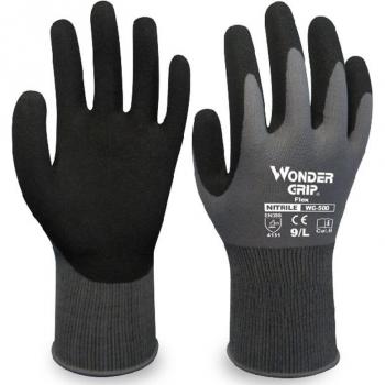 Gant de sécurité pour jardinage en Nylon Spandex gris, Micro mousse Nitrile