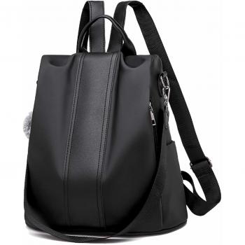 Zaino Borsa Donna Pelle Nera 8888‑1