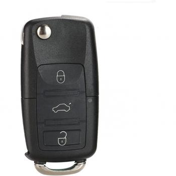 Carcasa de Llave para Coche VW 2/3/4 Botones Golf, Passat, Polo, Touran, Bora, Ibiza, León, Octavia, Fabia