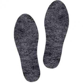 Men's and Women's Sheepskin Inner Soles by Knixmax, Wool Felt Construction, Grey, Fits Men's Shoe Size UK 11