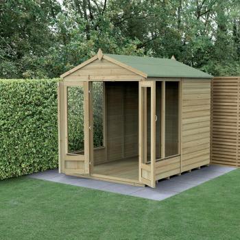 8' x 6' Forest Beckwood Double Door Apex Summer House