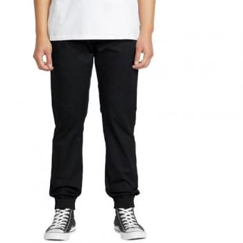 Volcom Frickin Slim: pantalón de chándal negro estilo deportivo