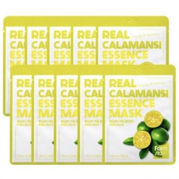 Máscara de esencia de calamansi real Farm Stay 23ml (3 opciones)
