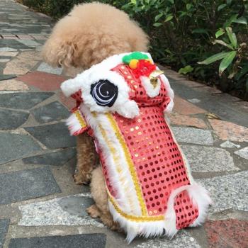 Traje de año nuevo lunar para mascotas