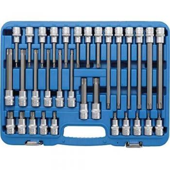 BGS Bit-Einsatz-Satz Antrieb Innenvierkant 12,5 mm T-Profil (für Torx) 32-tlg