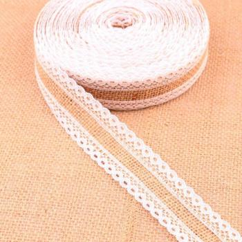 Tissu Jute Dentelé 25 mm – 2 m en Lot