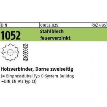 Reyher Verbinder 200 Stück zweiseitig DIN 1052 48 M12-M 16 Stahlblech