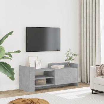 Meuble TV et centre de divertissement Gris Béton – 100x35x40 cm – Bois d'ingénierie