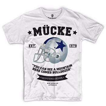 Bud Spencer Mücke T-Shirt – Weiß, Lizenzierter Fanartikel, 4XL
