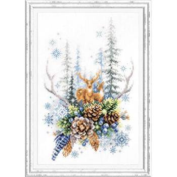 Kreuzstich Set Waldgeister – Zweigart Magic Needle 17x27 cm