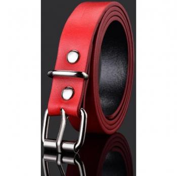 Ceinture fine en faux cuir pour femme