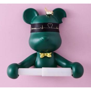 Soporte de toalla de papel en forma de oso