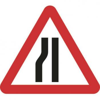 Spectrum Industrial 750mm Temporary Left Road Narrows Sign