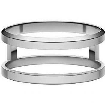 Daniel Wellington Élancé à Deux Anneaux 52 Gris Métallique