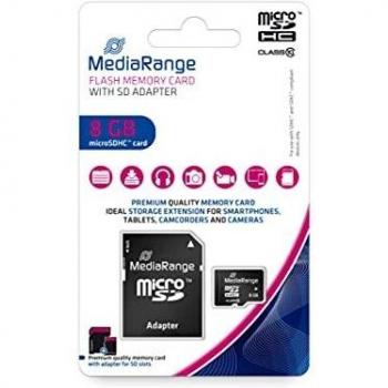 8GB microSDHC Clase 10, Tarjeta de memoria