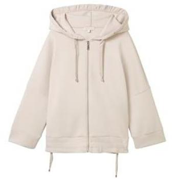 TOM TAILOR Sweatjacke beige | XL