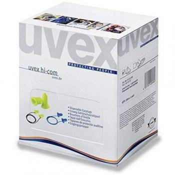 Bouchons d'oreilles Uvex Hi-com, 100 paires, protection auditive unisexe