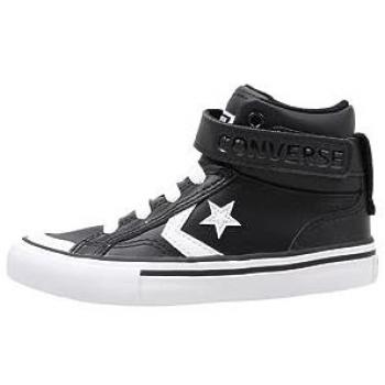 Baskets Converse Pro Blaze Foundational – cuir noir, taille 27-35, pour garçons