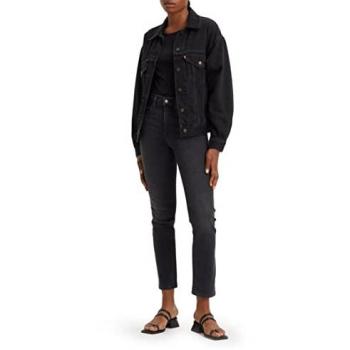 Jeans de Cintura Alta Levi's 724 en Negro